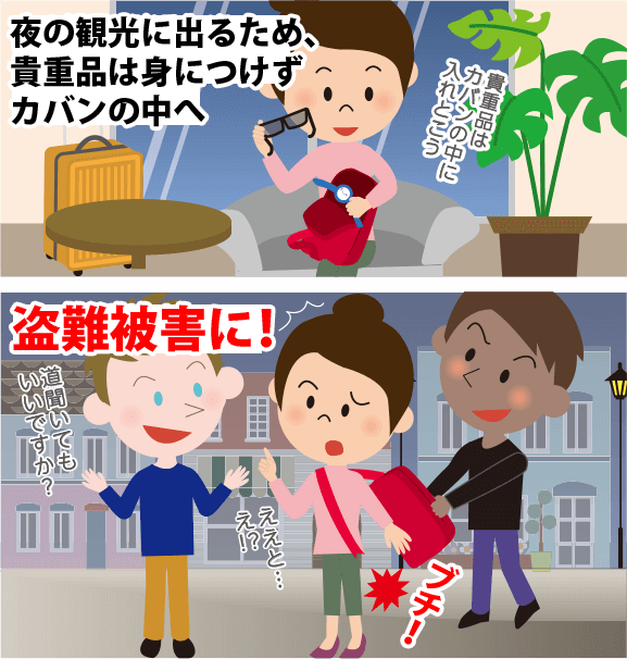 海外で盗難トラブル!